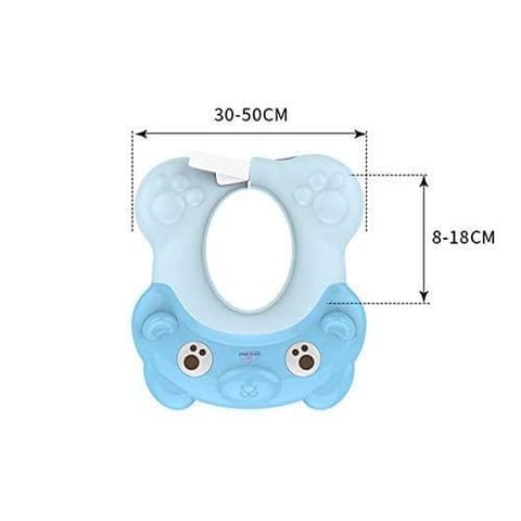 Safe-O-Kid Baby Foldable Bathtub with Temperature Plug with 1 No Tear & Adjustable Shampoo Hat