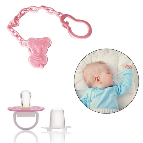 Safe-O-Kid Silicone Baby Finger Brush With Case with Unique Shape Pacifier for Newborn, BPA Free