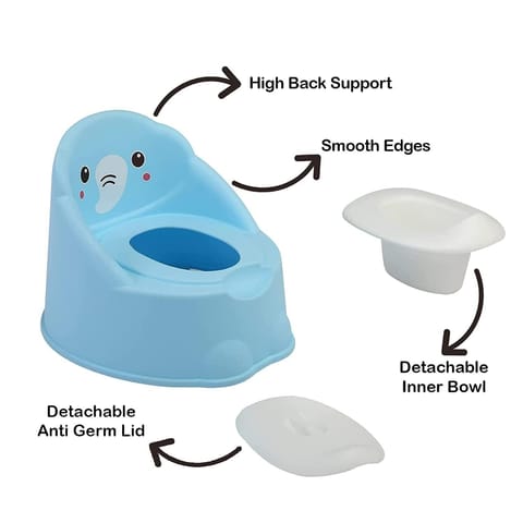 Safe-O-Kid Baby Potty Seat, Detachable Bowl-0 to 2 Year