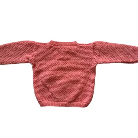 Nani dadi creation Handknitted Self-Design Sweater with Cap & Boots for Girls | 1-2 Years | Multicolor Patches |