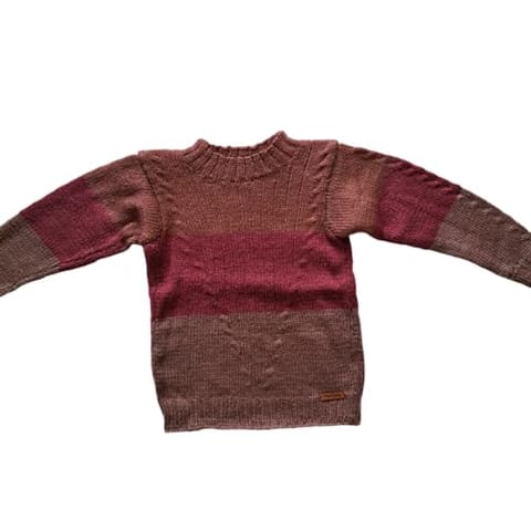 Nani dadi creation Handknitted Multicolor Soft Sweater for Kids | Unisex | 3-4 Years |