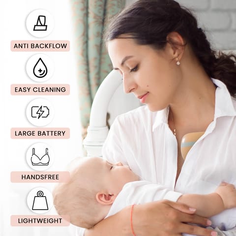 Baybee Wearable Electric Breast Pump for Mothers, Automatic Breast Pump Electrical with Led Screen, 3 Phase Pumping Modes & 9 Level Suction Adjustment | Hands Free Electric Breast Milk Pump