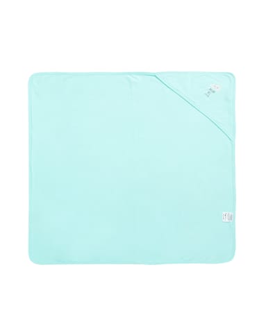 Chayim Cotton Baby Hodded Wrapper Soft Baby Blanket-Blue