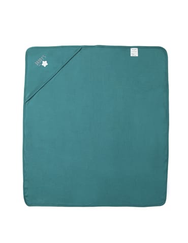 Chayim Cotton Baby Hodded Wrapper Soft Baby Blanket- Green