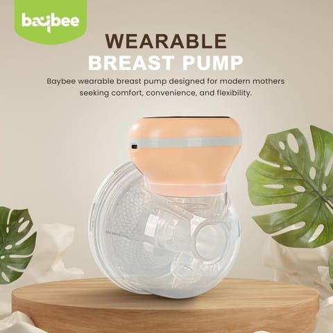 Baybee Wearable Electric Breast Pump for Mothers, Automatic Breast Pump Electrical with Led Screen, 3 Phase Pumping Modes & 9 Level Suction Adjustment | Hands Free Electric Breast Milk Pump