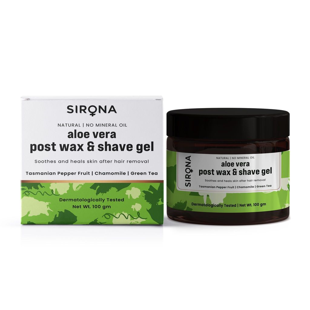 Sirona Natural Mineral Oil Free Post Shave After Shaving Lotion 100 gm,Heals Skin After Hair Removal